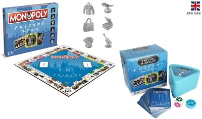 Friends Monopoly Trivial Pursuit Board Games Family House Party Quiz Game GiftUK - Image 1 of 4