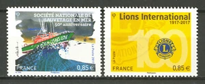FRANCE 5151/52 SAUVETAGE EN MER & LIONS INTERNATIONAL, NEUFS xx, TRES BEAUX - Imagen 1 de 1