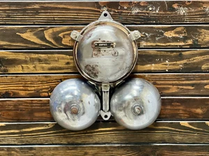 Nautical Antique Original Aluminum Old Metal Vintage Wall Mount Ship Alarm Bell - Picture 1 of 11