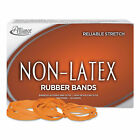 Alliance Non-Latex Rubber Bands Sz. 117B Orange 7 x 1/8 250 Bands/1lb Box 37176