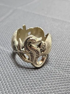 DE COLECCIÓN - PLATA GODINGER - SOPORTE DE ANILLO DE SERVILLETA 1994, caballito de mar - Imagen 1 de 4