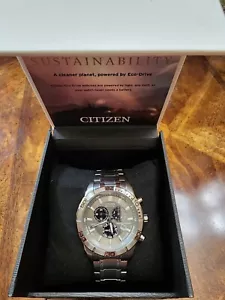 Orologio da uomo Citizen Eco-Drive Brycen Cronografo Acciaio Inox BL5450-54H NUOVO CON ETICHETTE - Foto 1 di 1