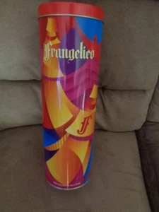Tin Red Advertising Collectible EMPTY canister Bar Decor Frangelico Italy VTG - Picture 1 of 5