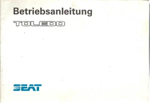 SEAT TOLEDO Betriebsanleitung 1992 Bedienungsanleitung Handbuch Bordbuch BA - Picture 1 of 1