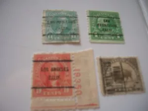 Estampillas de EE. UU. - PRECANCELS SCOTT'S #569 #563 #597 #641 BÚFALO JEFFERSON HAYES FRAN - Imagen 1 de 3