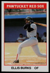 1987 TCMA Pawtucket Red Sox Ellis Burks Pawtucket Red Sox - Picture 1 of 2