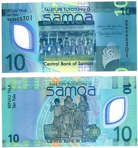 2023 Samoa P48 10 Tala Banknote Polymer UNC - Picture 1 of 1