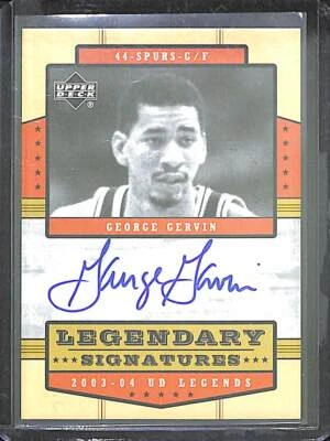 2003-04 Upper Deck Legends Legendary Signature Autograph #LS-GG George Gervin - Image 1 of 2