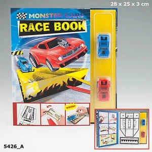 Depesche 5426_A Bastelbuch Monstercars Race Book mit 2 Rennautos für Jungen - Picture 1 of 8