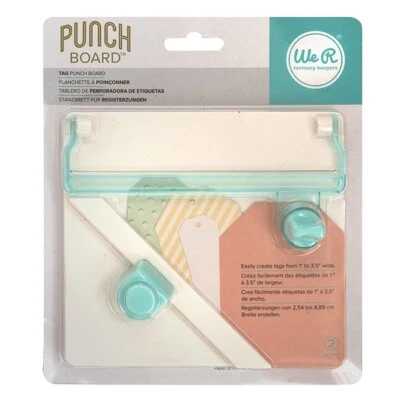 We R Memory Keepers Tag Punch Board 660248 Create Tags 1" to 3.5" wide by AC