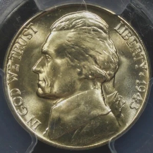 1943-P Jefferson Nickel - PCGS MS66+ - Picture 1 of 3