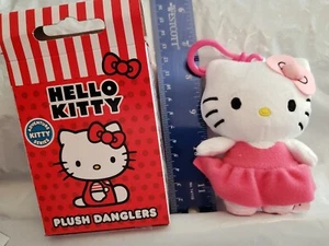 Abito e clip 4" Hello Kitty Ballerina Dangler peluche serie avventura rosa - Foto 1 di 14