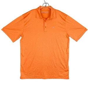 Ariat AriatTek Heat Series Polo Mens M Orange Short Sleeve Performance Shirt - Picture 1 of 12