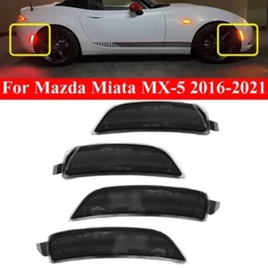 4x Front Rear Bumper Side Marker Signal Led Light For Mazda Miata MX-5 2016-2021 - Picture 1 of 11