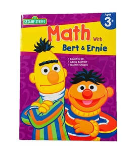 Sesame Street Workshop Educational Workbook ~ Math with Bert and Ernie - Photo 1/3