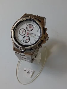 Caravelle By Bulova Men Chronograph Sportsmen White Dial Stainless - Picture 1 of 5