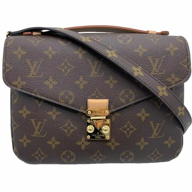 Louis Vuitton Pochette Metis Umhängetasche Braun Canvas