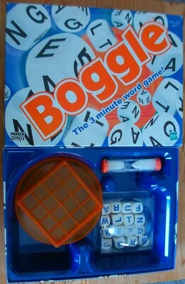 Vintage 2000 Parker Bros Boggle The 3 Minute Word Game Complete - Image 1 of 3