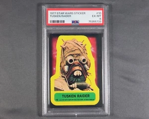Pegatina Topps Star Wars 1977 #10 Tusken Raider PSA 6 EX-MT - Imagen 1 de 3