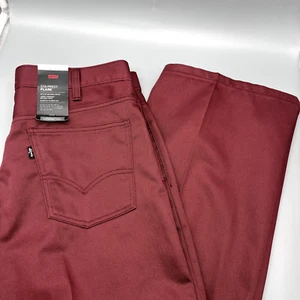 34x30 - Levi's® Sta-prest® Flare Men's Pants 'Red Mahogany' - 34x30 NWT - Picture 1 of 9
