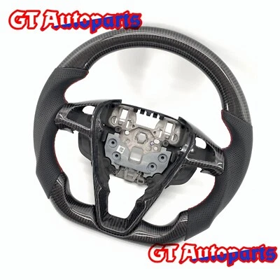 Volante de fibra de carbono Fit Ford Mondeo Fusion EcoBoost 2013-2019 Foto 1 de 4