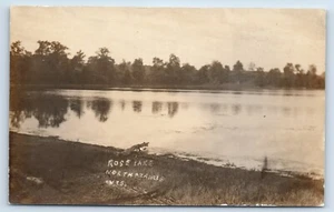 RPPC Rose Lake North Prairie Iowa Postcard - Picture 1 of 2