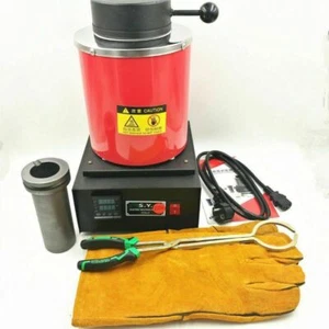 Electric Furnace Melting Jewelry Silver Gold 2KG Capacity 110/220V 1400W EU Plug - Picture 1 of 5