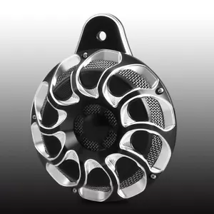 Kits de cubierta de bocina negra CNC Drift para Harley Touring Big Twin Flhx Fltr Flhr 91-21 - Imagen 1 de 3