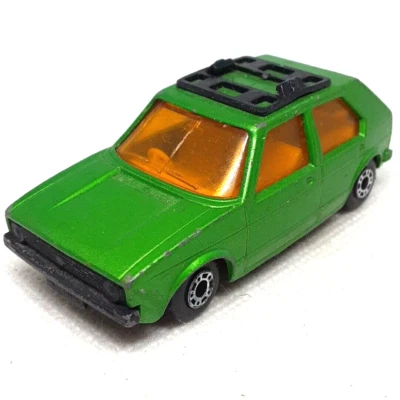 Lesney Matchbox Superfast V W Golf No. 7 1976 Light Green Made in United Kingdom Foto 1 de 4