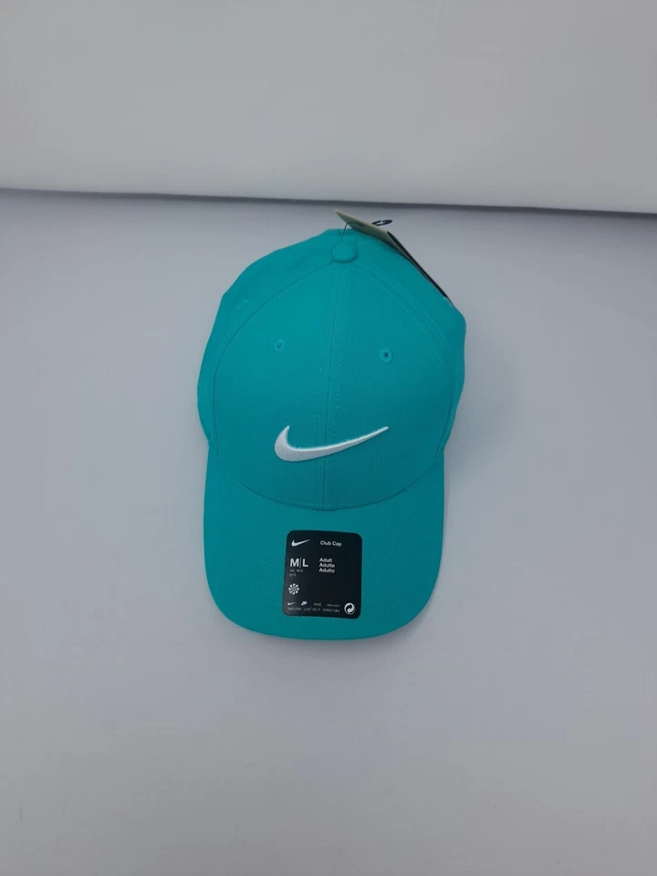 Nike Dri-FIT Club Structured Swoosh Cap Hat (Clear Jade) FB5625-335 M/L Headwear