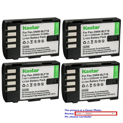 Batería de repuesto Kastar para cámara Panasonic DMW-BLF19 BLF19E y Lumix DC-GH5 Foto 1 de 3
