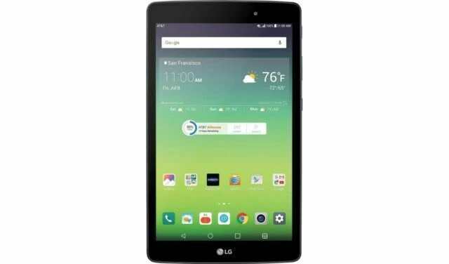 LG G Pad X V520 32GB, Wi-Fi + 4G (AT&T), 8 inch Tablet - Black - Image 1 of 1