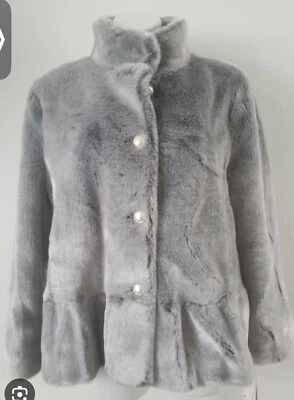 KATE SPADE FUR JACKET SIZE S-M , NEW- NO TAGS - Image 1 of 4