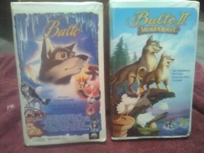 1995 Balto & Balto II : Wolf Quest VHS 2002 (Clamshell)  UNIVERSAL Foto 1 de 4