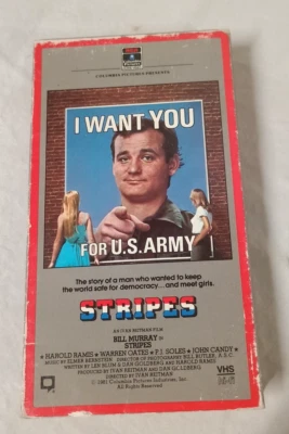 Columbia Pictures Stripes BILL MURRAY VHS Tape Slip Sleeve - Image 1 of 4