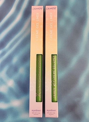 Colourpop Creme Gel Pencil Eyeliner LOT Of 2.  Shade Wild Idea  Green  NEW - Image 1 of 4