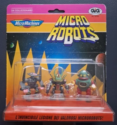 VINTAGE MICRO MACHINES - MICRO ROBOTS (Italian Packaging) - Image 1 of 2