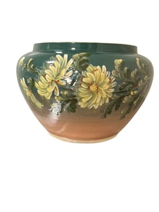 Doulton Salopian Ware Jardinière Hand Painted Chrysanthemum Pattern 662 c1900 - Picture 1 of 6