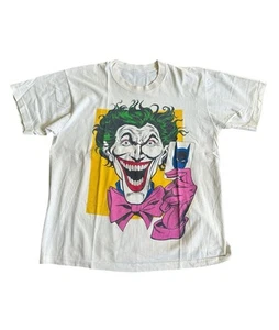 Vintage 1988 Batman Joker The Killing Joke DC Single Stitch Graphic T Shirt L - Picture 1 of 10