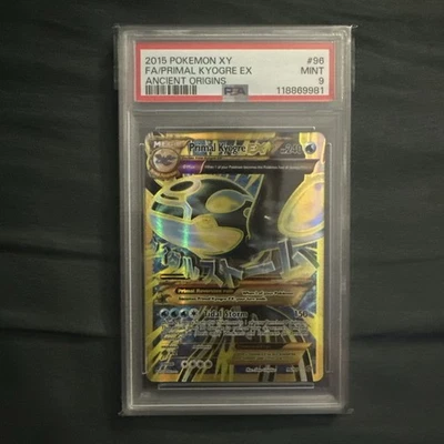 Primal Kyogre EX (Shiny Full Art) 96/98 XY-Ancient Origins Holo PSA 9 - Image 1 of 4