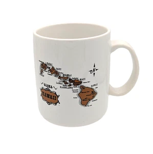 Aloha Hawaii Island Map Souvenir Mug 10 oz 4"H Treasure Craft USA - Picture 1 of 6