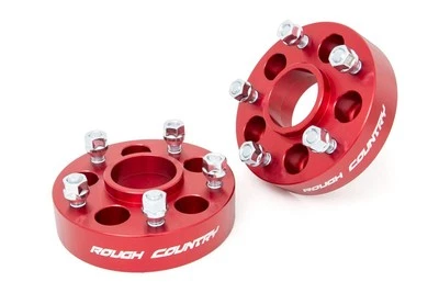 Rough Country 1.5" Wheel Adapters for 97-06 Jeep Wrangler TJ | 84-01 XJ- 1092RED - Image 1 of 2