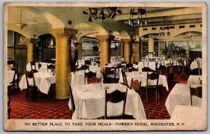 Powers Hotel, Dining Room. Rochester, NY 1920’s Postcard - Picture 1 of 2