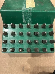 Mecco Sicherheit Vintage 3/32" Großbuchstaben Stahl Stempel Stanze Set Kostenloser Versand - Bild 1 von 6