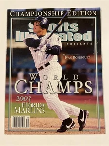 IVAN PUDGE RODRIGUEZ Sports Illustrated Presents World Series Florida Marlins WS - Picture 1 of 3