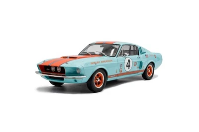 Solido 1967 Ford Shelby Mustang GT500 #4 Tribute Gulf Livery Blue 1:18 S1802911 - Image 1 of 4