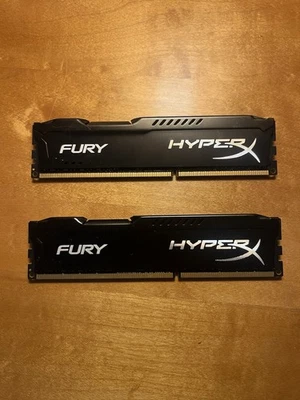 Kingston HyperX FURY 16GB DIMM DDR3 SDRAM Memory (HX318C10FBK2/16) - Image 1 of 2