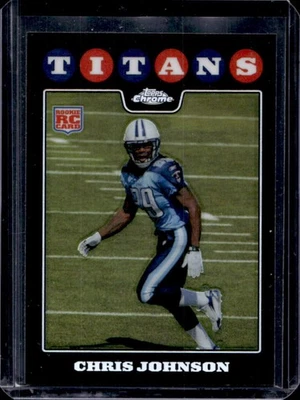 2008 Topps Chrome Chris Johnson RC Rookie #TC186 Titans - Image 1 of 2