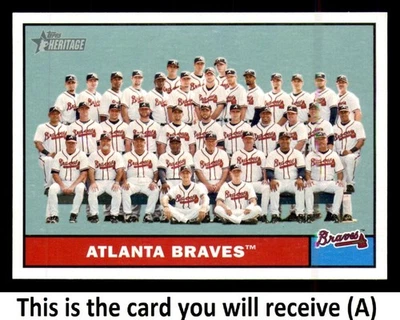 2010 Topps Heritage 463 Atlanta Braves SSP Variation (A) - Image 1 of 4