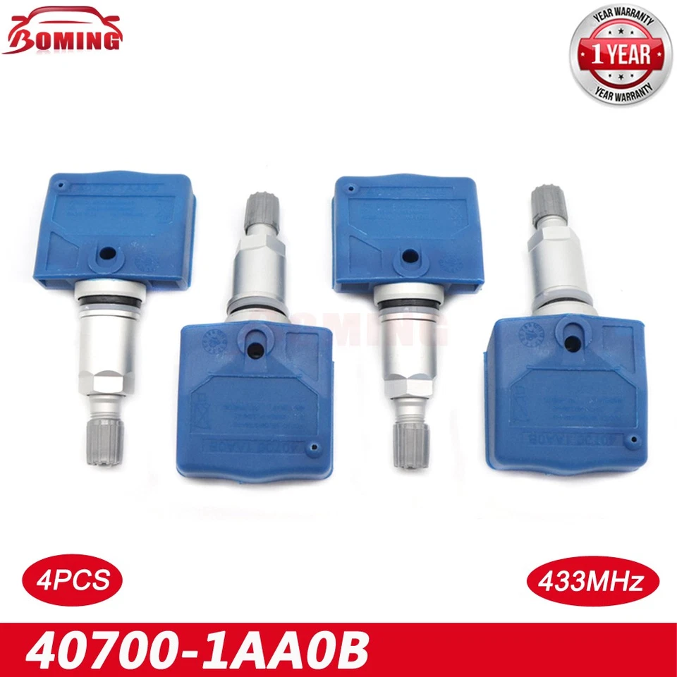 NUEVO 4x TPMS SENSOR DE PRESIÓN DE NEUMÁTICOS 40700-1AA0B para Nissan Máxima Altima Infiniti Foto 1 de 4
